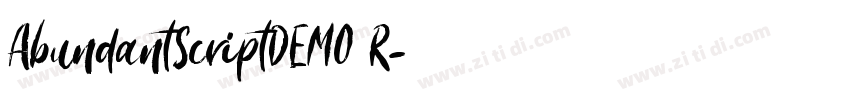 AbundantScriptDEMO R字体转换